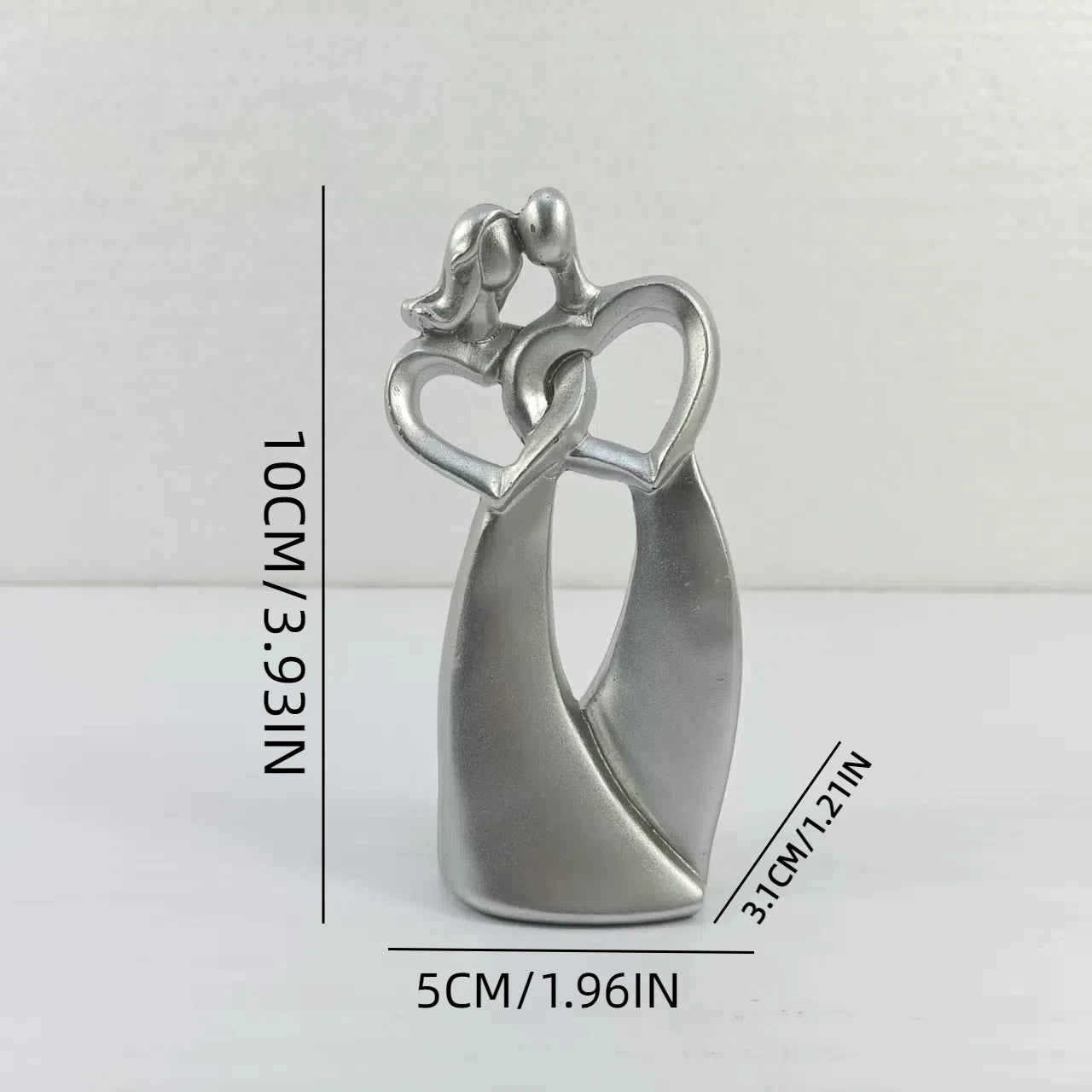 Figurină Decorativă Cuplu - Stil Nordic, Cadou Nuntă, Decor Casă din Rășină