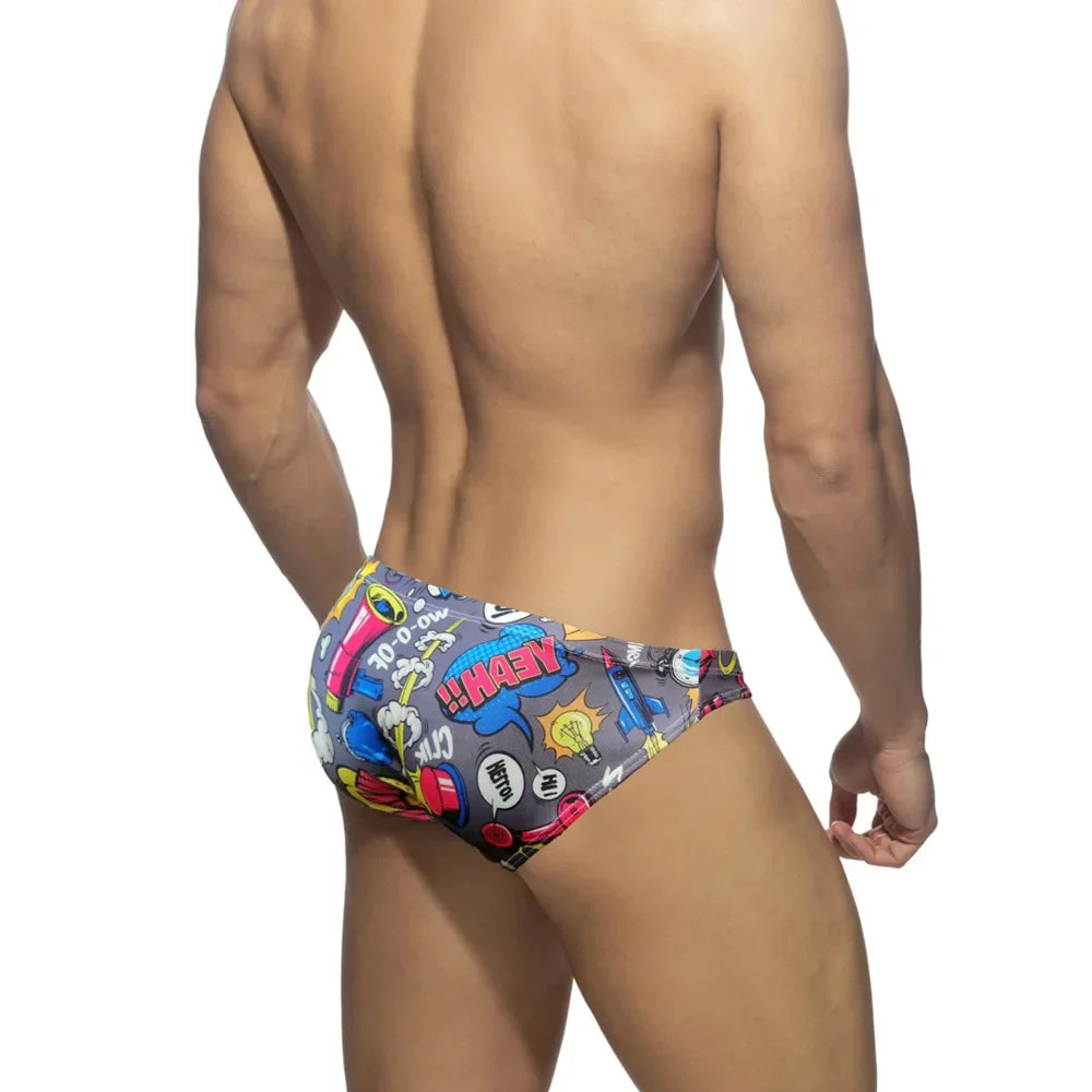 Slip de Baie Bărbați Sexy — 3 Culori (Alb, Albastru, Gri)