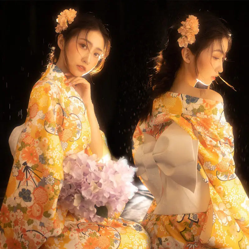 Kimono Yukata Japonez - Rochie Haori Elegantă pentru Petreceri