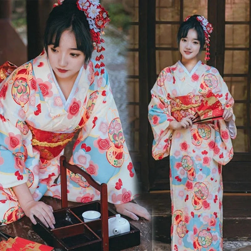 Kimono Yukata Japonez - Rochie Haori Elegantă pentru Petreceri