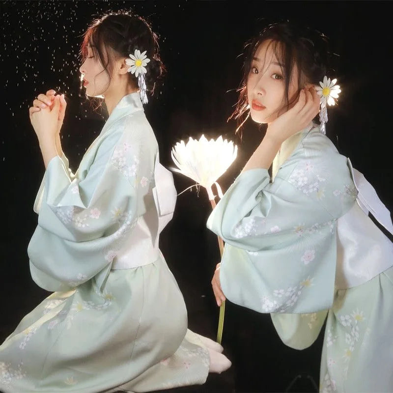 Kimono Yukata Japonez - Rochie Haori Elegantă pentru Petreceri