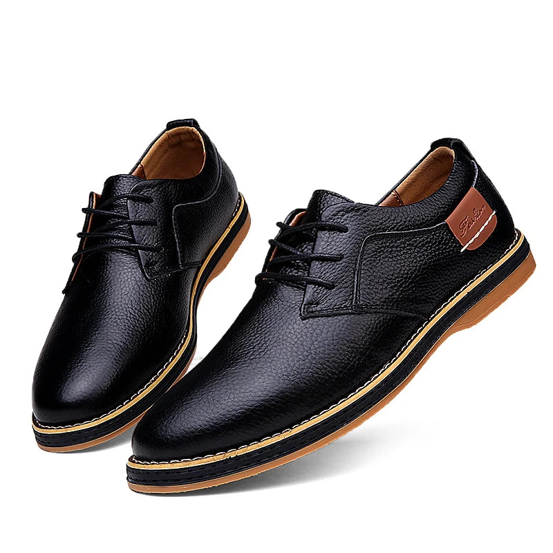Pantofi Oxford Bărbați Piele Naturală Brogue, Mărimi 38-48