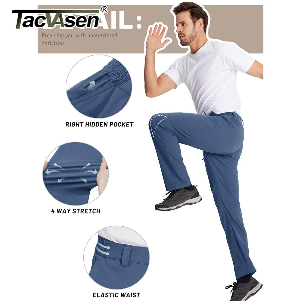 Pantaloni Hiking Bărbați TACVASEN – Quick Dry, Impermeabili, Cargo
