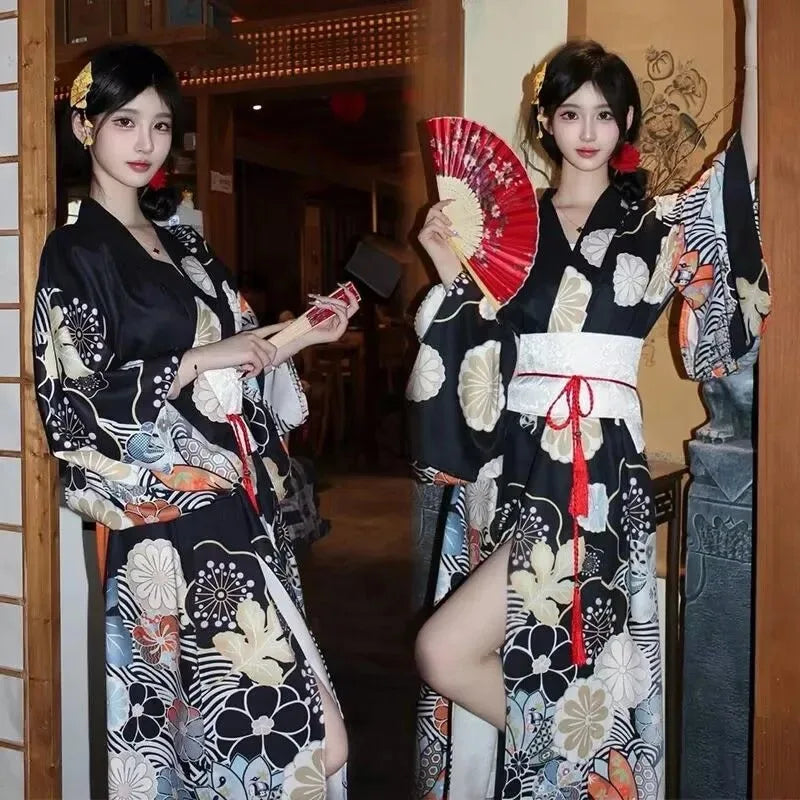 Kimono Yukata Japonez - Rochie Haori Elegantă pentru Petreceri