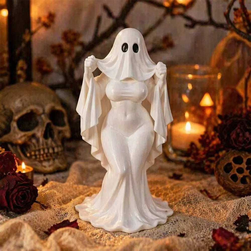 Figurine Fantomă 3D Haioase de Halloween – A, B sau Set