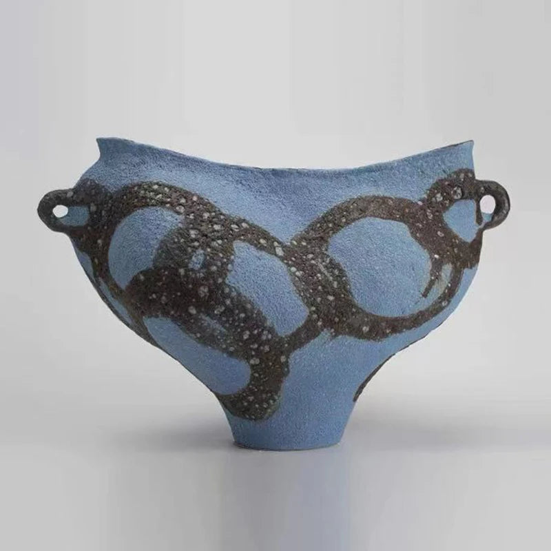 Vază Ceramică Handmade - Decorațiune Modernă pentru Living, Dormitor & Birou