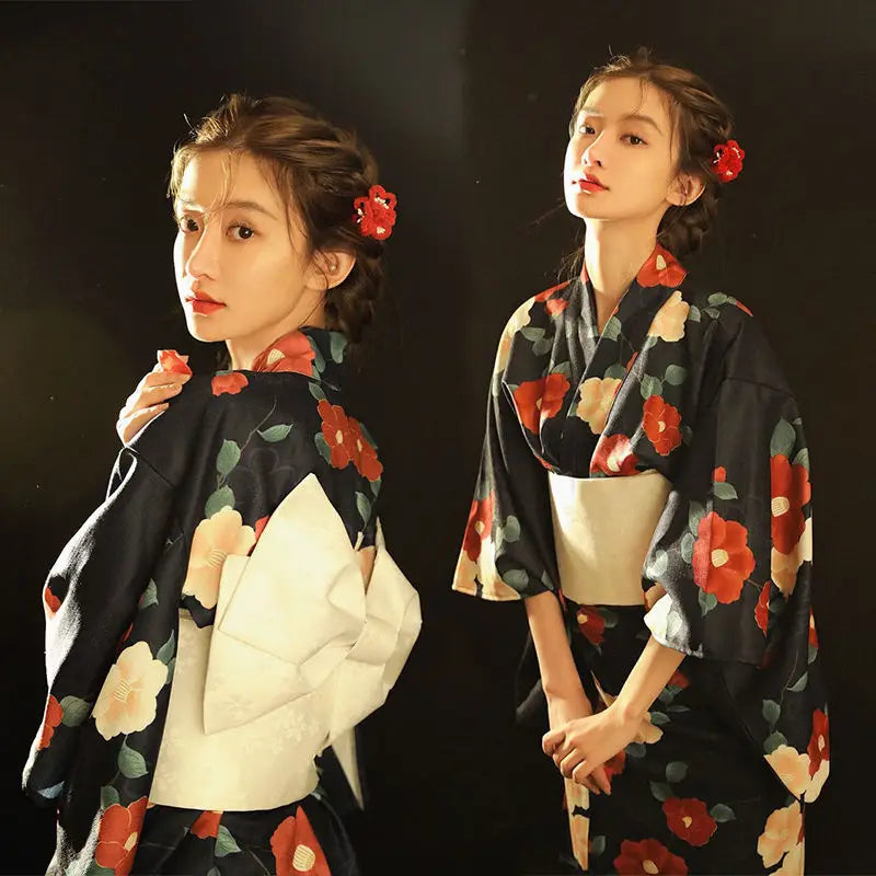 Kimono Yukata Japonez - Rochie Haori Elegantă pentru Petreceri