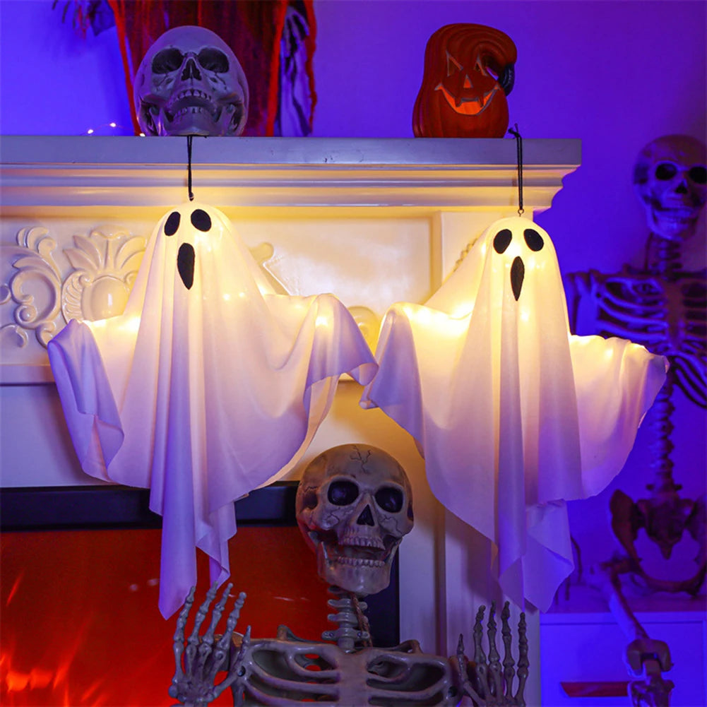 Fantomă LED Suspendată cu Brațe Flexibile pentru Halloween