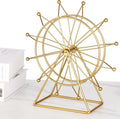 Roată Panoramică Decorativă din Metal — Decor Auriu sau Negru pentru Raft și Living