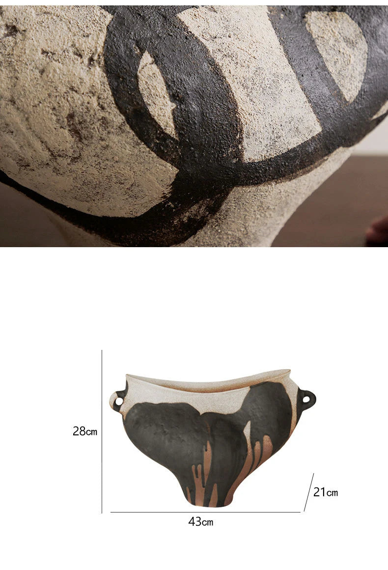 Vază Ceramică Handmade - Decorațiune Modernă pentru Living, Dormitor & Birou