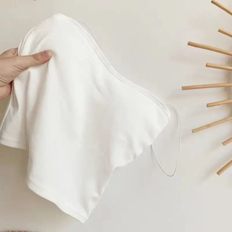 Bustier Damă din Bumbac Seamless cu Bretele — Top Crop Fără Mâneci, Vară