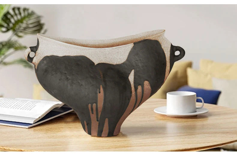 Vază Ceramică Handmade - Decorațiune Modernă pentru Living, Dormitor & Birou