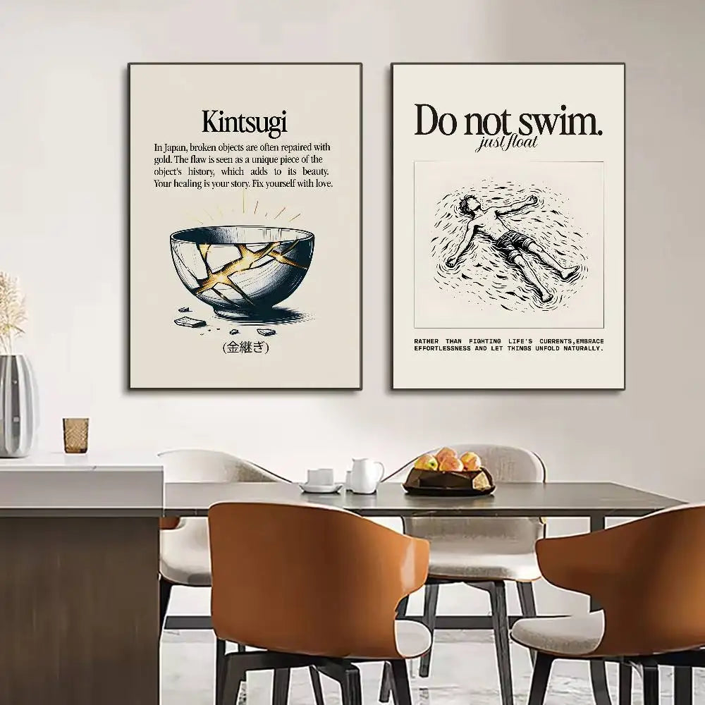Poster Decorativ cu Citate Motivaționale — Artă pentru Perete, Living, Dormitor și Birou