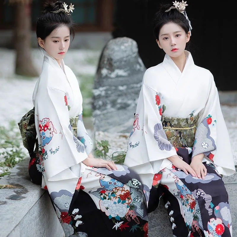 Kimono Yukata Japonez - Rochie Haori Elegantă pentru Petreceri