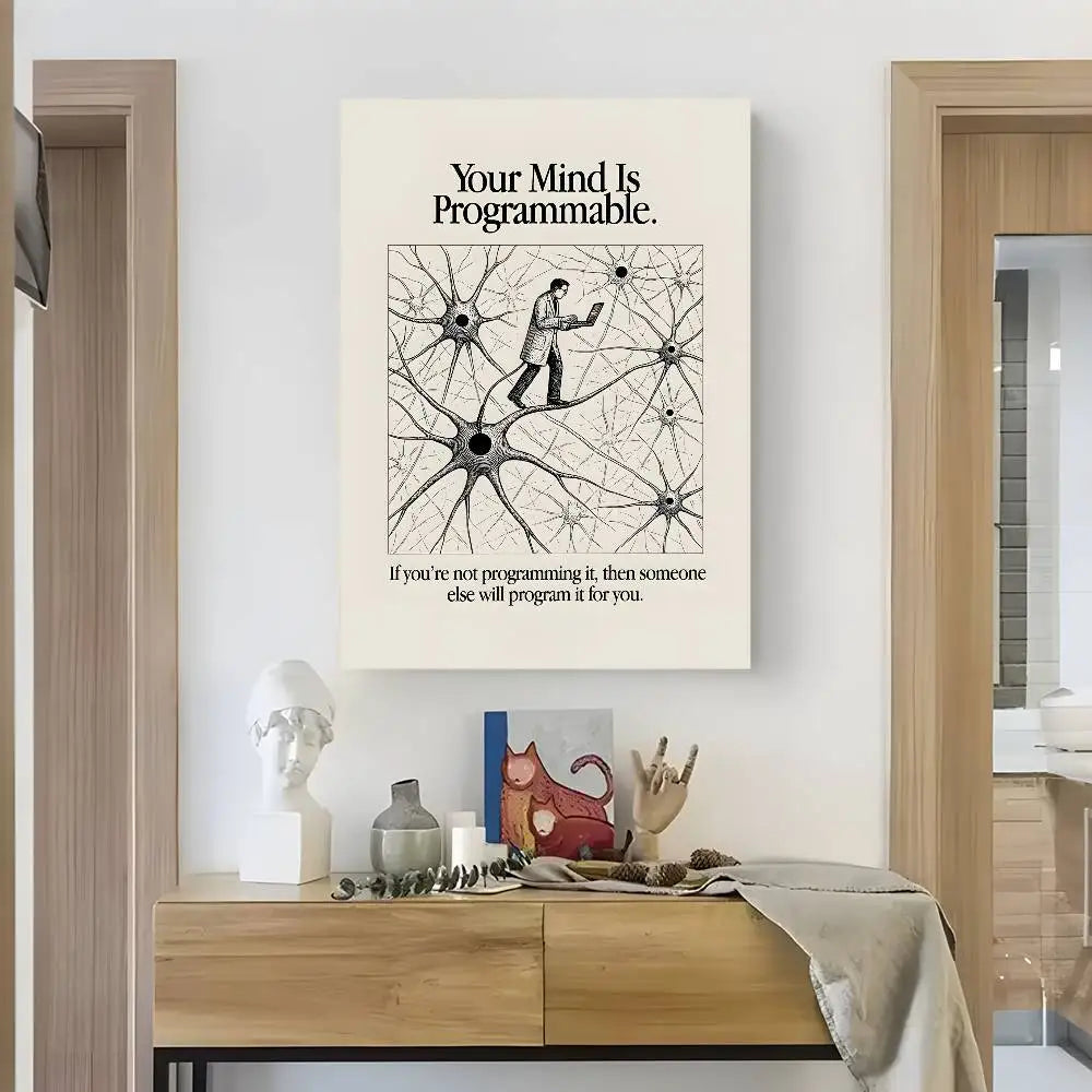 Poster Decorativ cu Citate Motivaționale — Artă pentru Perete, Living, Dormitor și Birou
