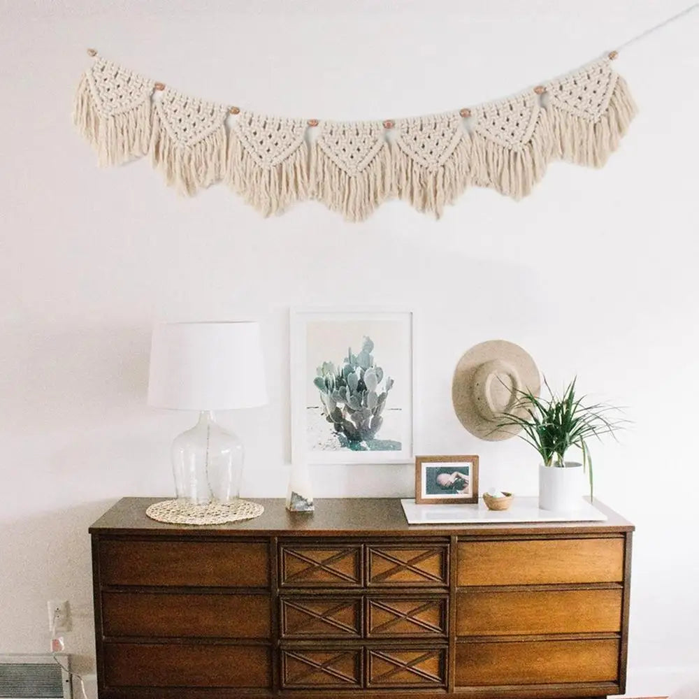 Macrame Decorativ Boho - Tapiserie de Perete Handmade pentru Living, Dormitor & Nuntă