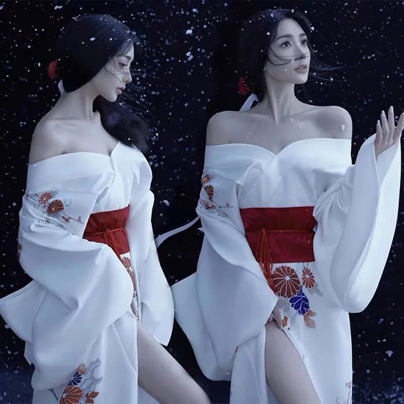 Kimono Yukata Japonez - Rochie Haori Elegantă pentru Petreceri