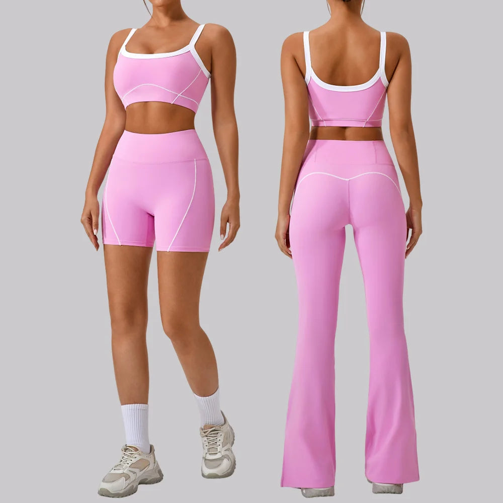 Set Antrenament Femei 2 Piese Y2K — Top Crop & Pantaloni Skort, Mai Multe Culori