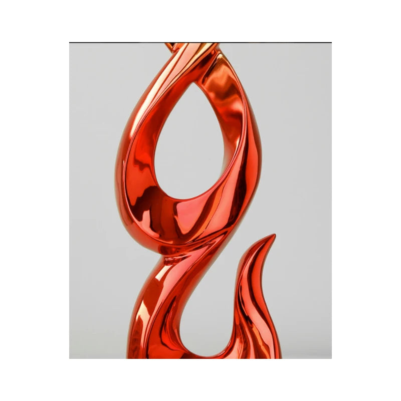Sculptură Decorativă Lux — Temă Love, Rășină Modernă pentru Living, Birou & Consolă TV