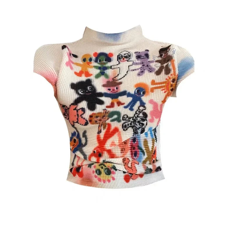 Tricou Bodycon Tie Dye pentru Femei — Model Colorat
