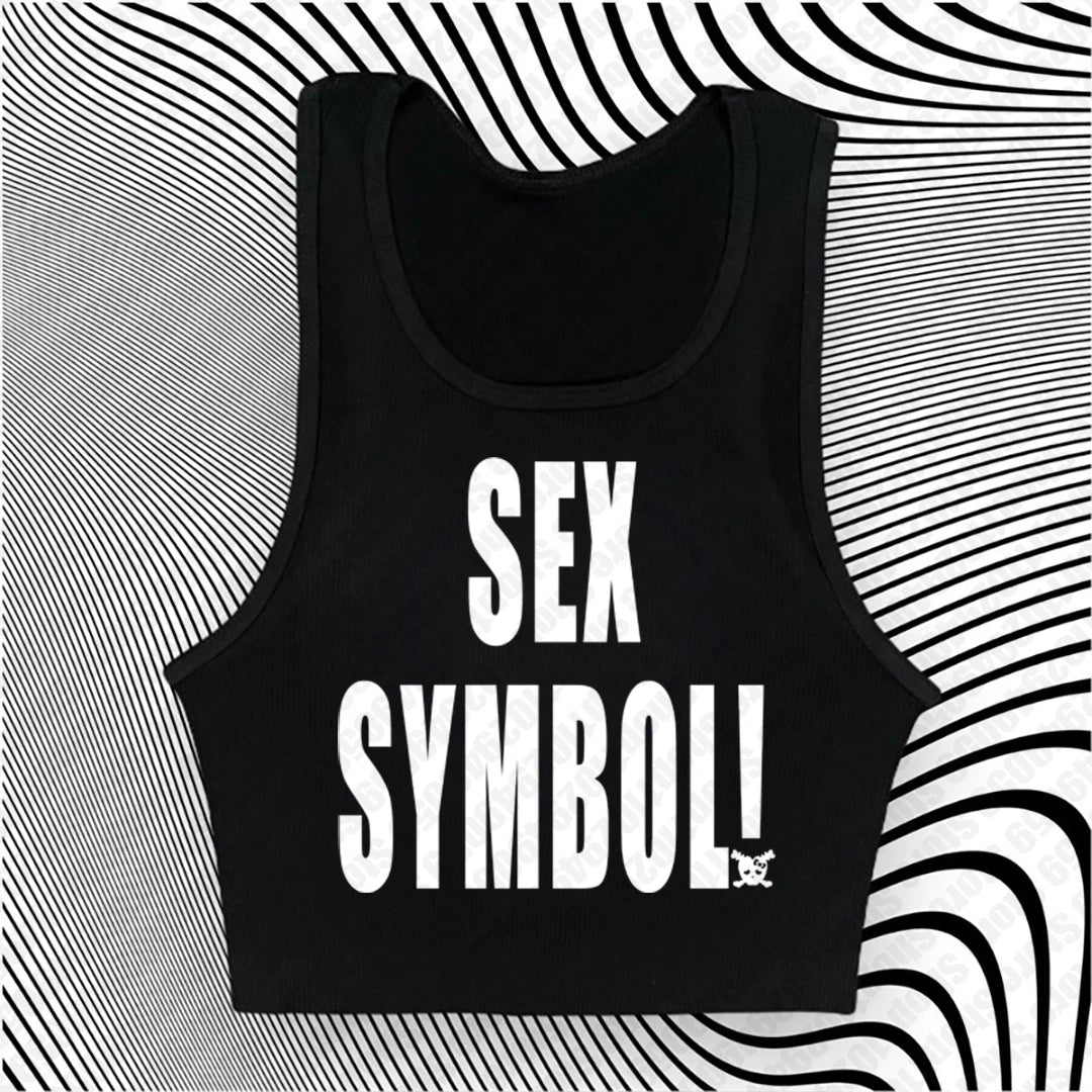 Maiou Slim cu Imprimeu Litere - Spate Gol, Stil Camisole