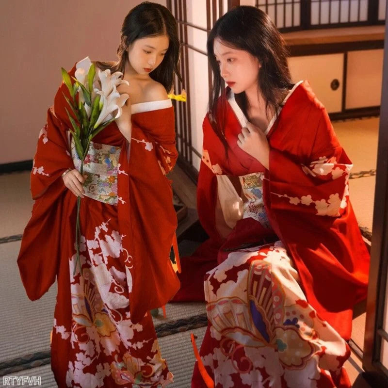 Kimono Yukata Japonez - Rochie Haori Elegantă pentru Petreceri