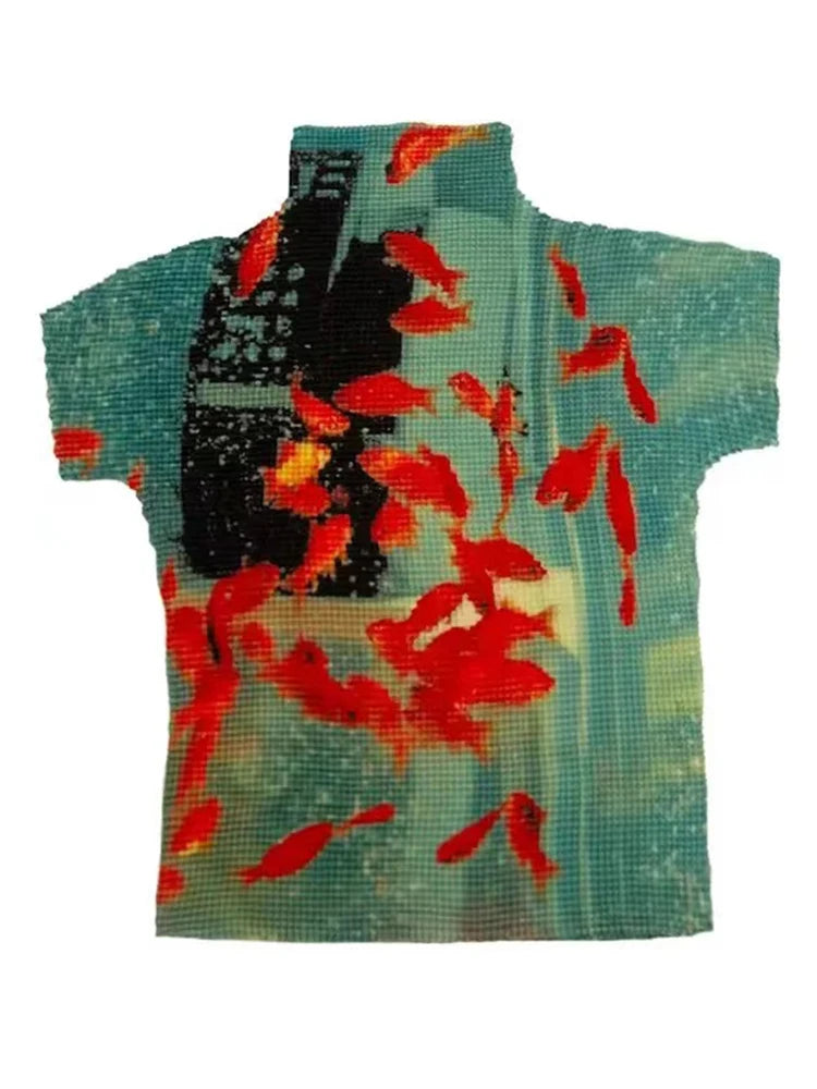 Tricou Bodycon Tie Dye pentru Femei — Model Colorat