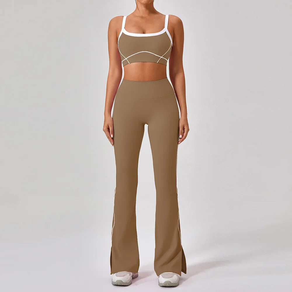 Set Antrenament Femei 2 Piese Y2K — Top Crop & Pantaloni Skort, Mai Multe Culori