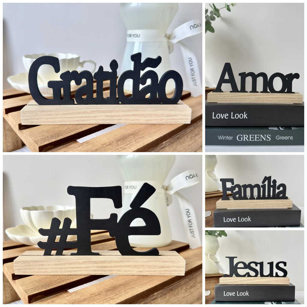 Plăcuță Decorativă din Lemn cu Inscripție — Decor Rustic pentru Bucătărie, Living și Baie