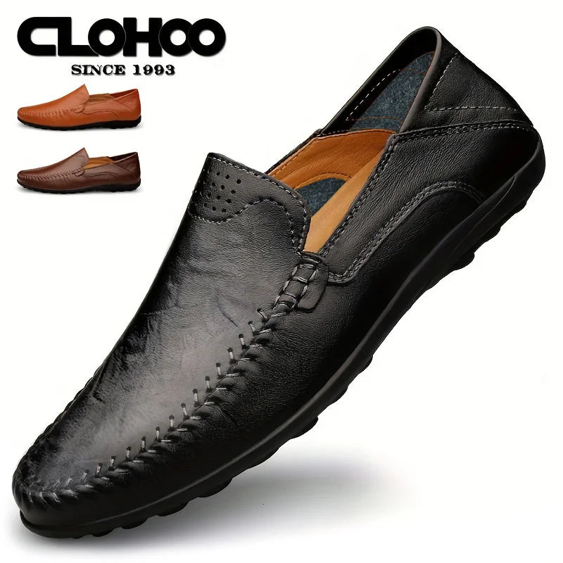 Pantofi Casual Bărbați CLOHOO Piele Naturală, Respirabili, Mărimi 39-48
