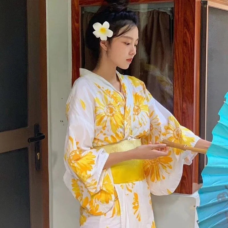Kimono Yukata Japonez - Rochie Haori Elegantă pentru Petreceri