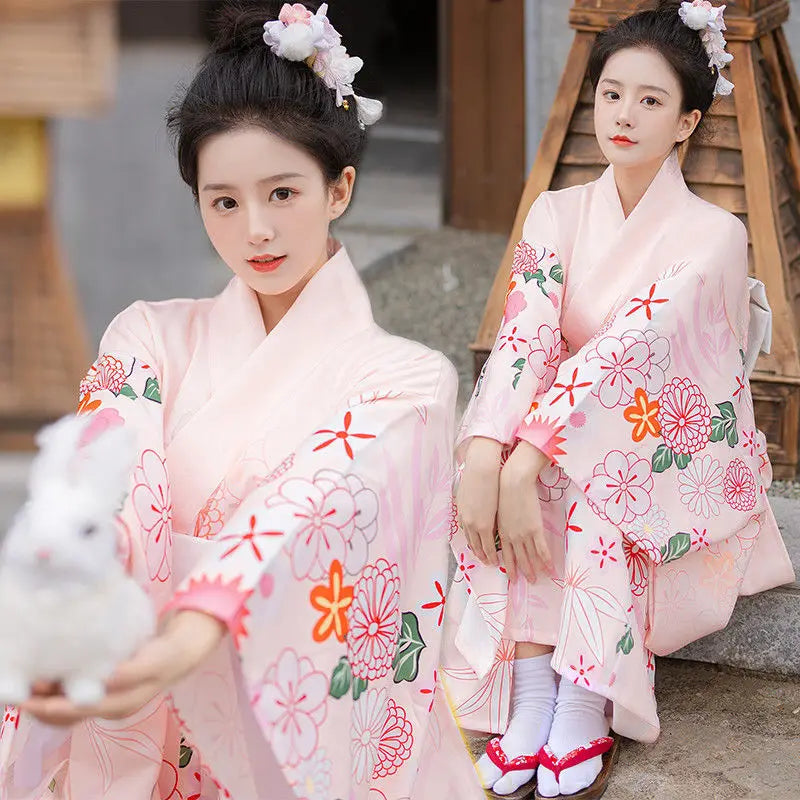 Kimono Yukata Japonez - Rochie Haori Elegantă pentru Petreceri
