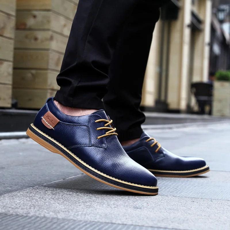 Pantofi Oxford Bărbați Piele Naturală Brogue, Mărimi 38-48