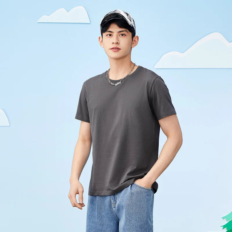 Tricou Bărbătesc Semir din Bumbac — Mânecă Scurtă 2025