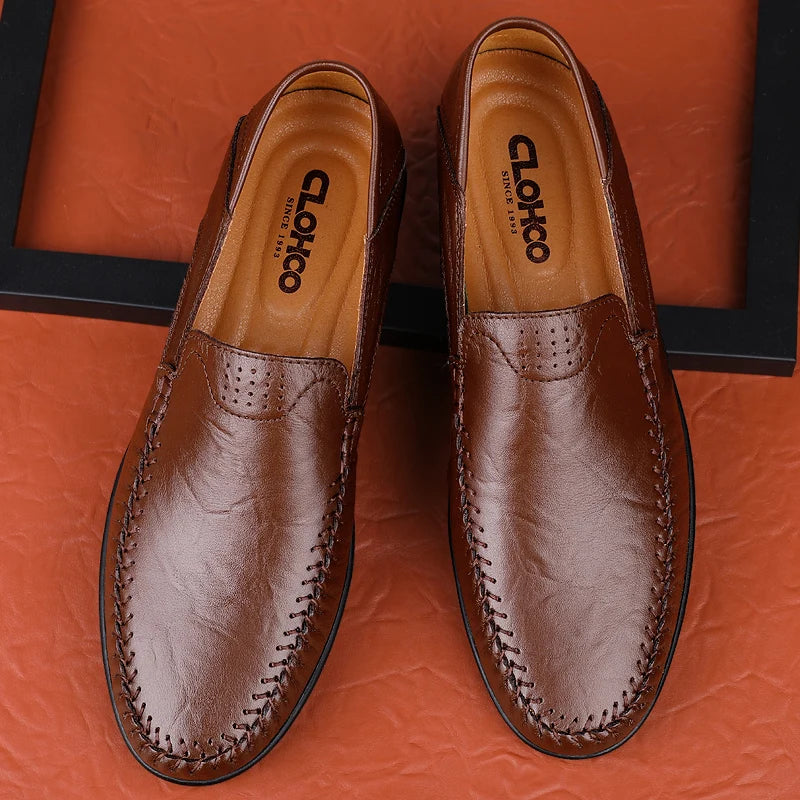 Pantofi Casual Bărbați CLOHOO Piele Naturală, Respirabili, Mărimi 39-48