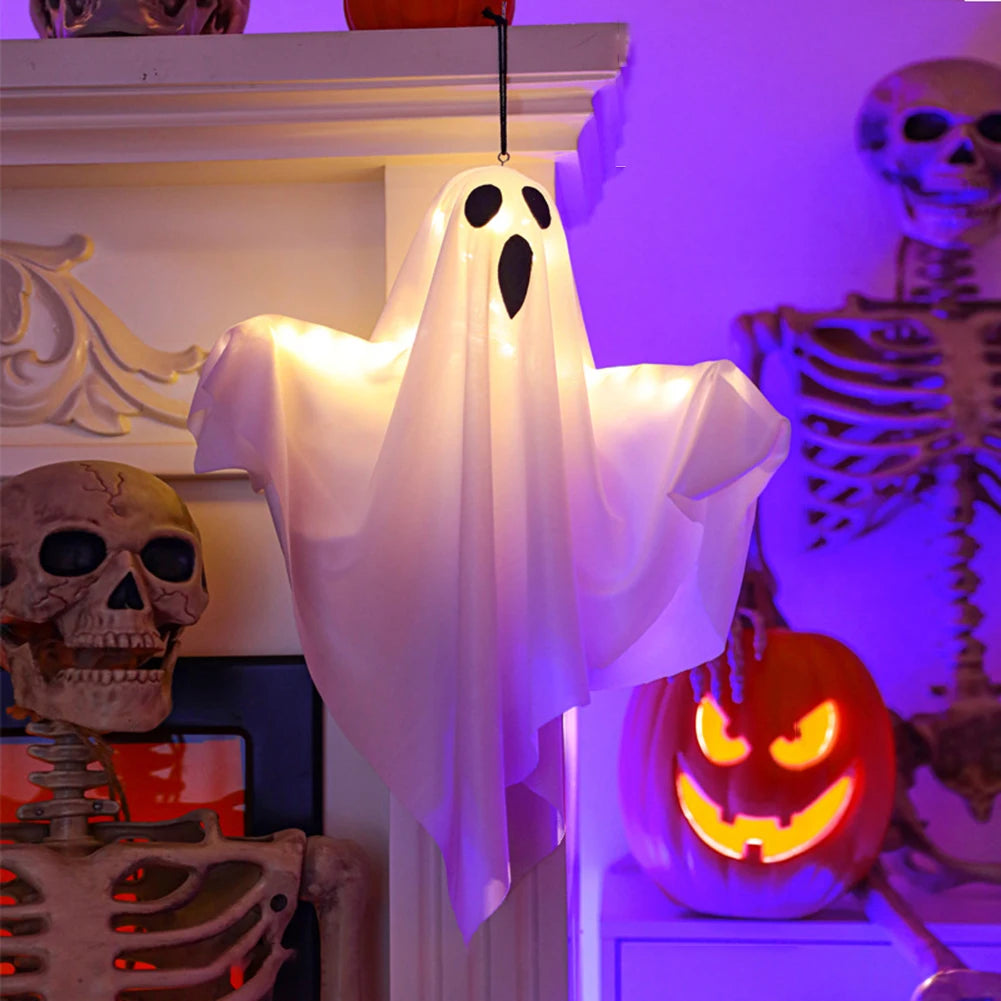 Fantomă LED Suspendată cu Brațe Flexibile pentru Halloween