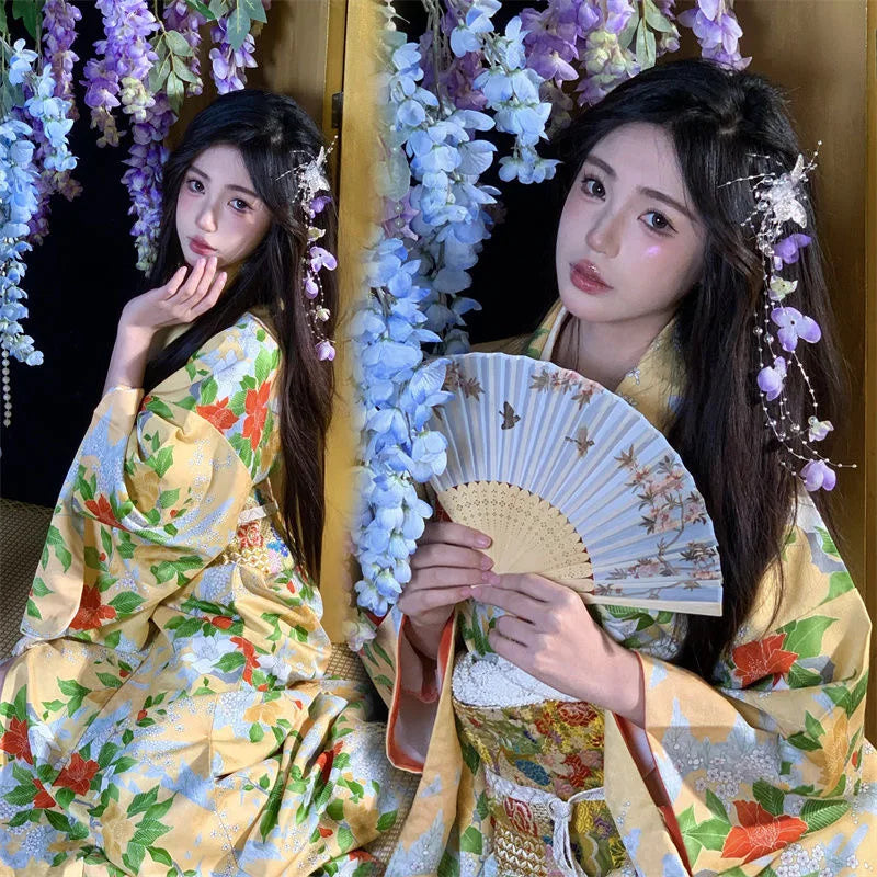 Kimono Yukata Japonez - Rochie Haori Elegantă pentru Petreceri