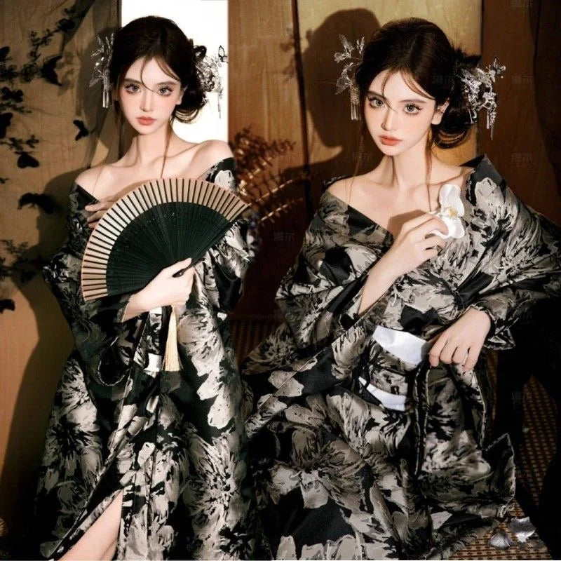 Kimono Yukata Japonez - Rochie Haori Elegantă pentru Petreceri