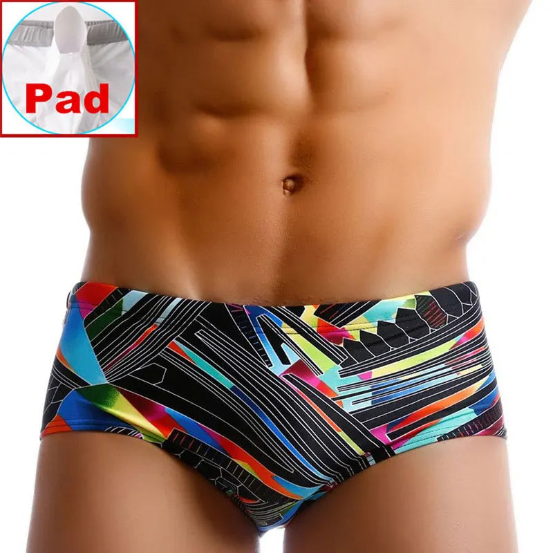Costum de Baie Bărbați Brazilian — 6 Modele, cu sau fără Bureți, M-XXXL