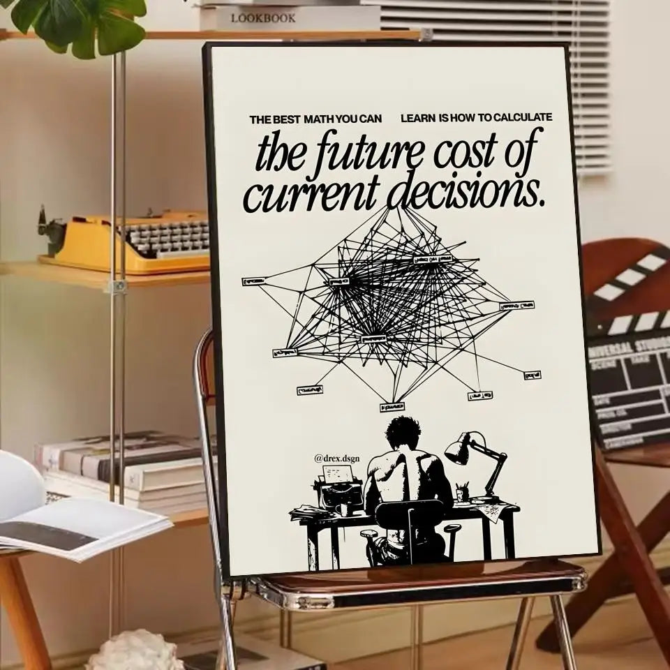 Home decor Life attitude quotes Poster Paper Print Home Living Room Bedroom Entrance Bar Cafe Art Painting Decoration