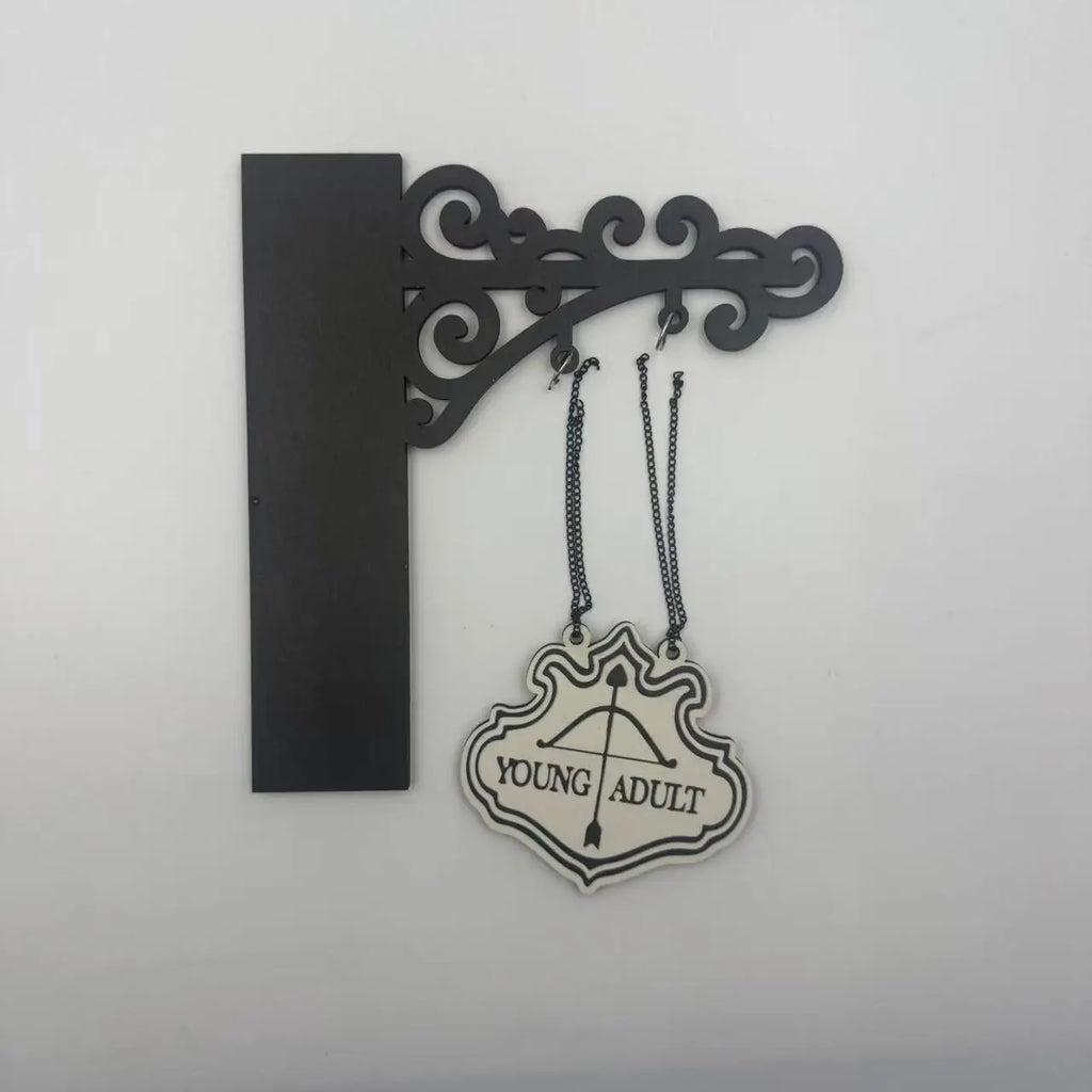 Semn Decorativ din Lemn pentru Iubitorii de Cărți — Ornament de Perete sau Raft