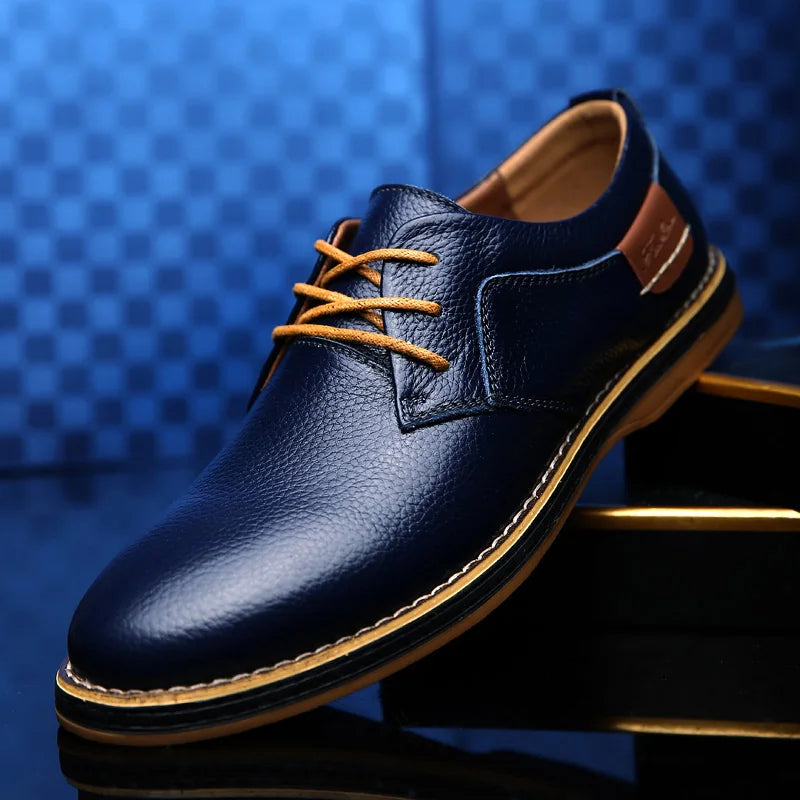 Pantofi Oxford Bărbați Piele Naturală Brogue, Mărimi 38-48