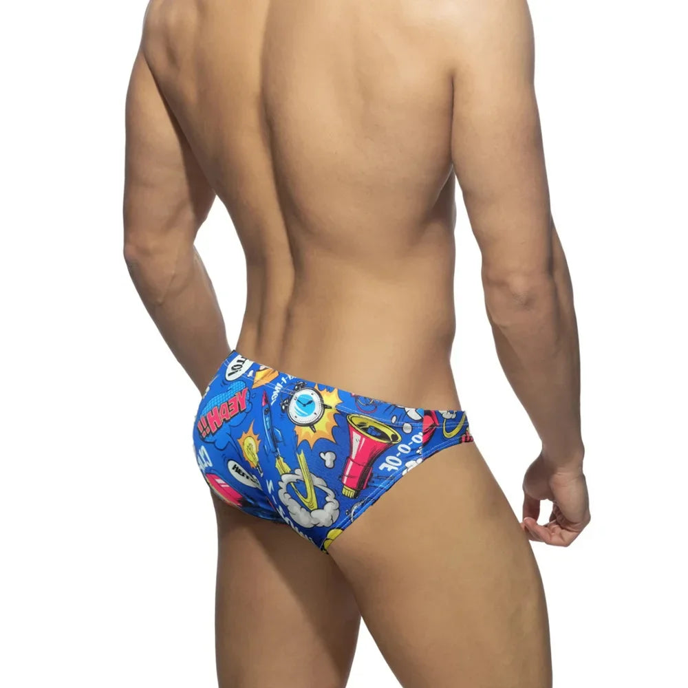 Slip de Baie Bărbați Sexy — 3 Culori (Alb, Albastru, Gri)