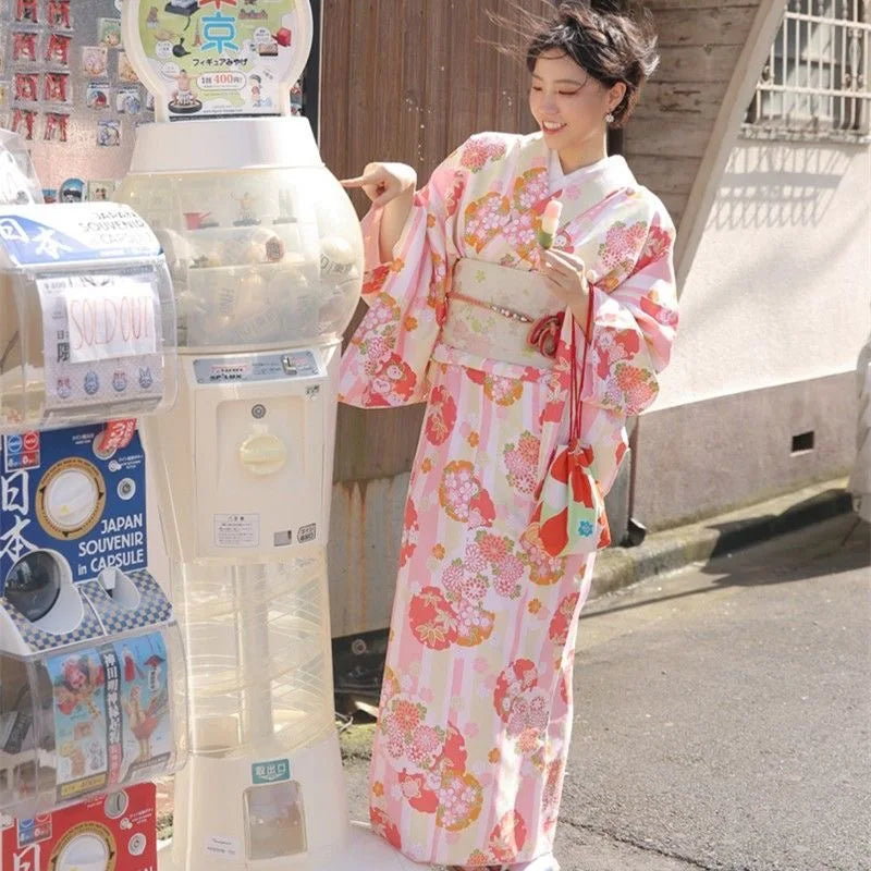 Kimono Yukata Japonez - Rochie Haori Elegantă pentru Petreceri