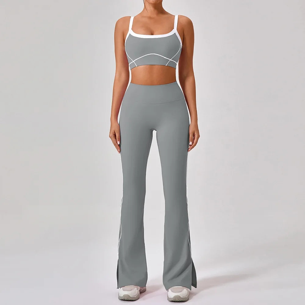 Set Antrenament Femei 2 Piese Y2K — Top Crop & Pantaloni Skort, Mai Multe Culori