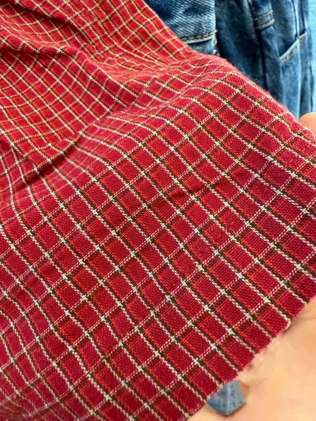Set Damă 2 Piese - Bluză Carouri Roșii + Pantaloni Scurți
