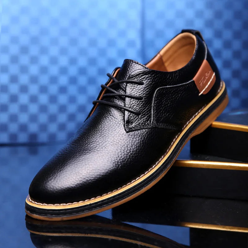 Pantofi Oxford Bărbați Piele Naturală Brogue, Mărimi 38-48