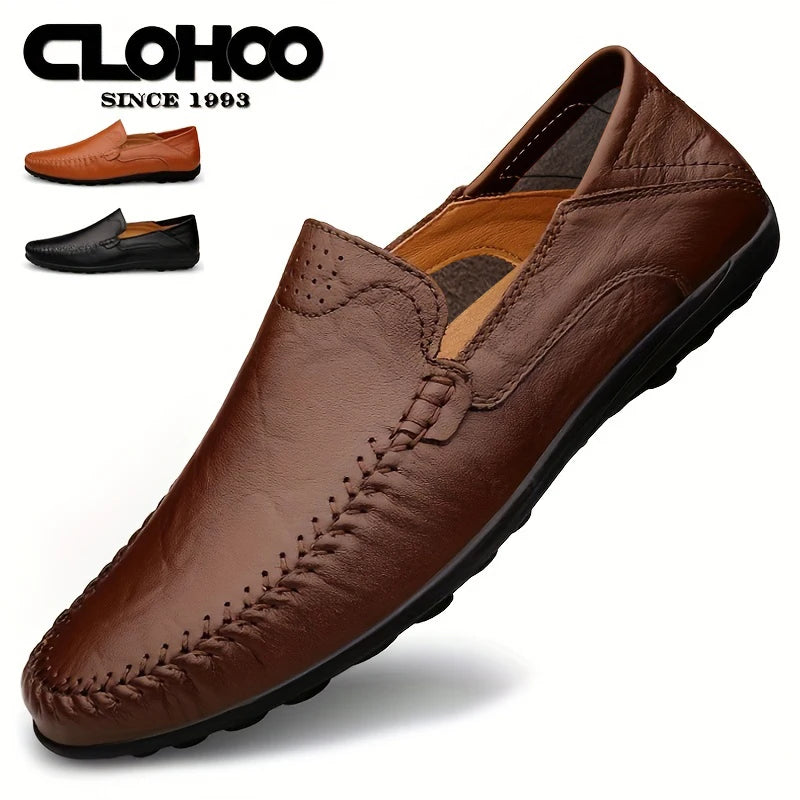 Pantofi Casual Bărbați CLOHOO Piele Naturală, Respirabili, Mărimi 39-48