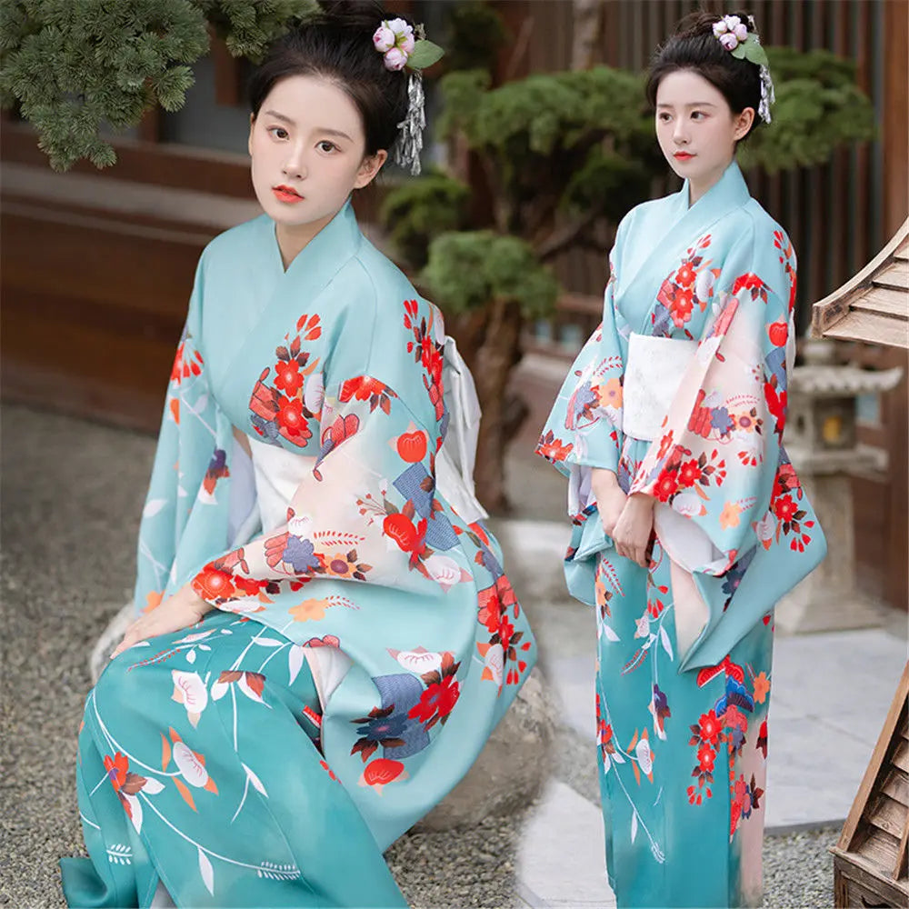 Kimono Yukata Japonez - Rochie Haori Elegantă pentru Petreceri