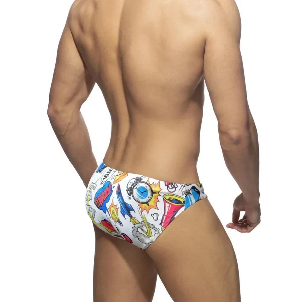 Slip de Baie Bărbați Sexy — 3 Culori (Alb, Albastru, Gri)